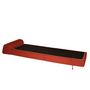 Voir la diapositive 2 : Chauffeuse convertible 1 place en tissu uni CHAPI