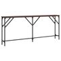 Voir la diapositive 2 : VIDAXL Table console chene marron 180x23x75 cm bois d'ingenierie
