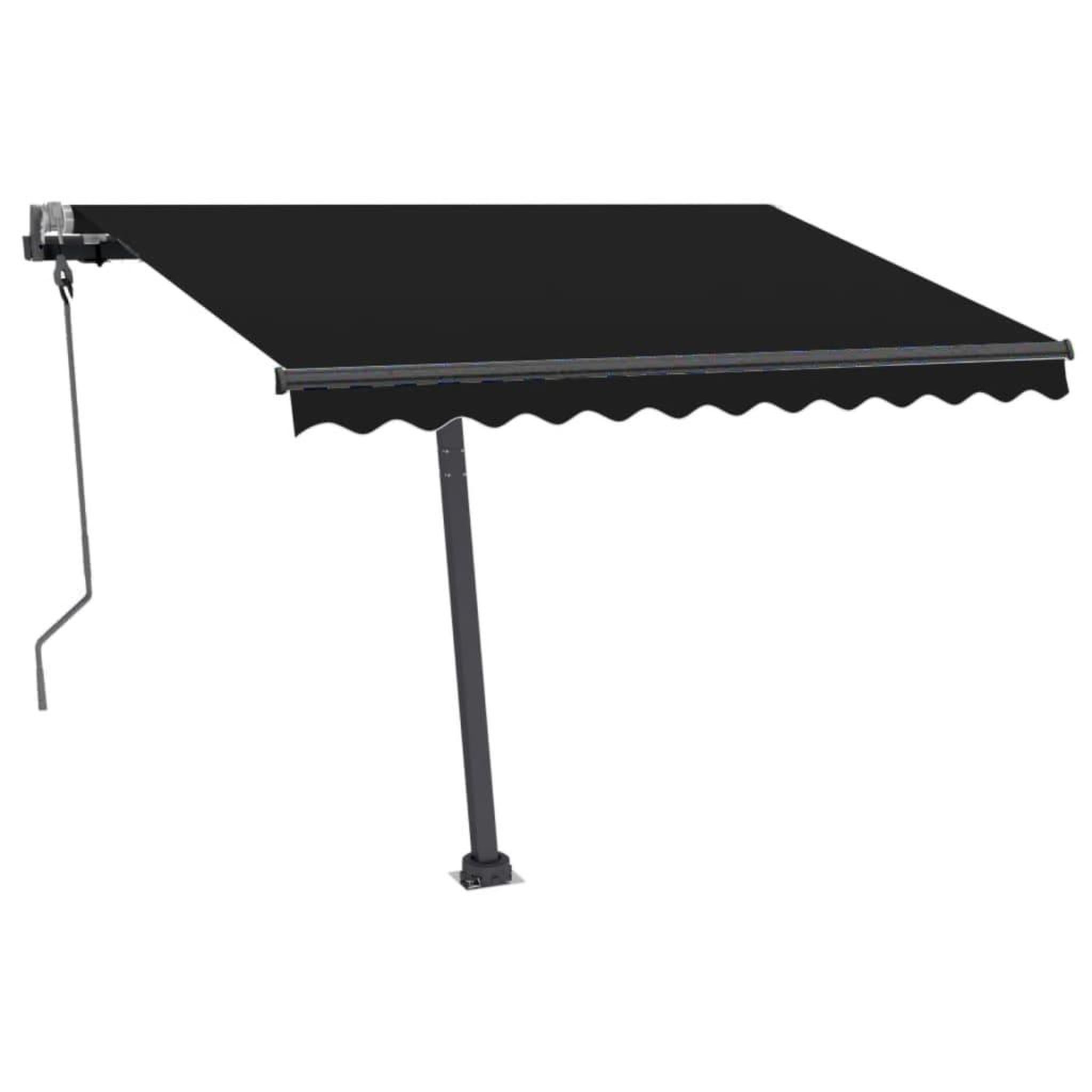 Voir la diapositive 4 : VIDAXL Auvent manuel retractable avec LED 300x250 cm Anthracite