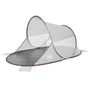Voir la diapositive 2 : VIDAXL Tente de plage gris escamotable impermeable