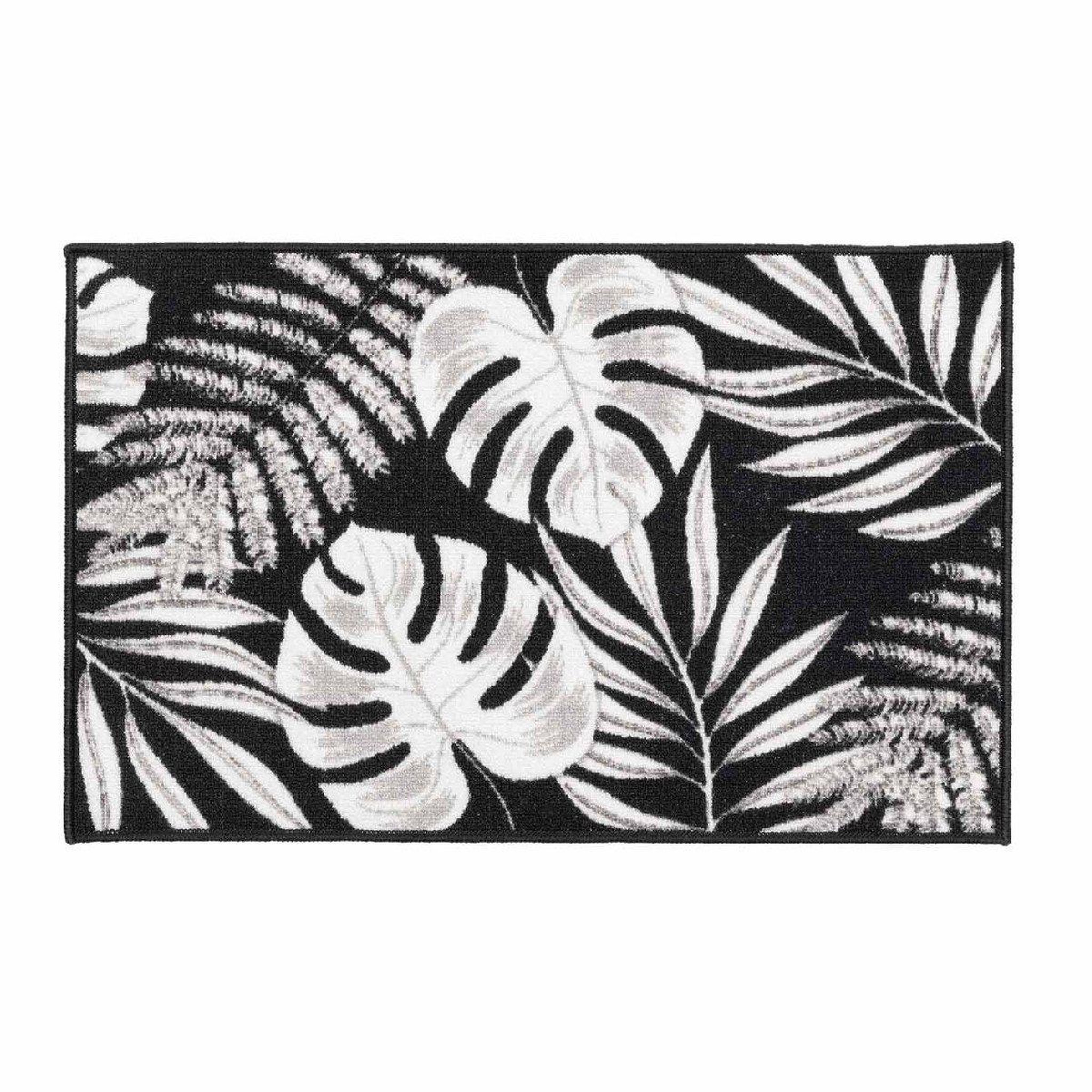 Douceur d'Intérieur Tapis imprimé  amber  50x80cm noir