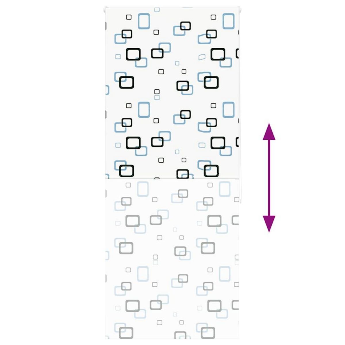 VIDAXL Store enrouleur de douche 100x240 cm largeur du tissu 96 cm