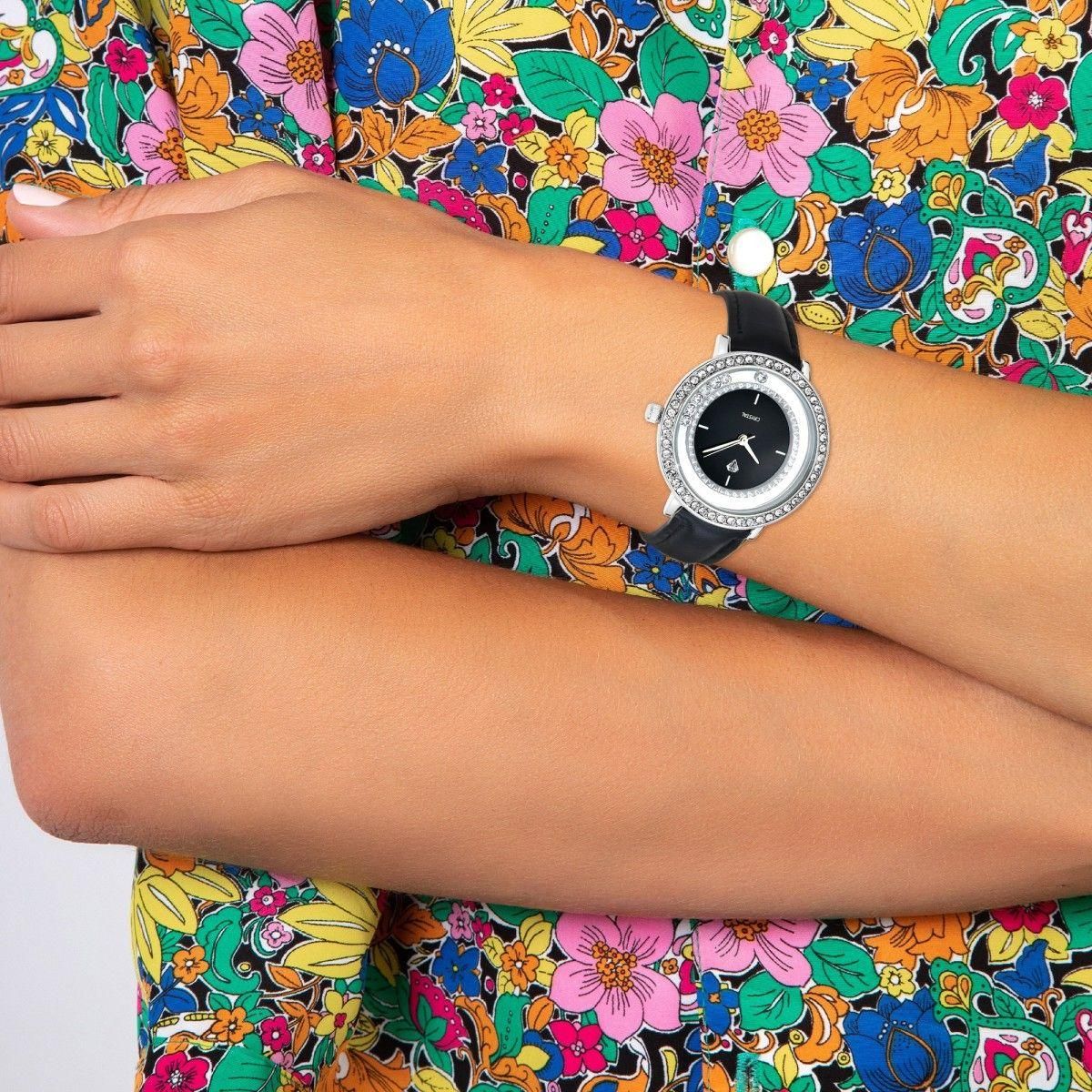 SC CRYSTAL Montre élégante Loane SC Crystal ornée de Cristaux scintillants