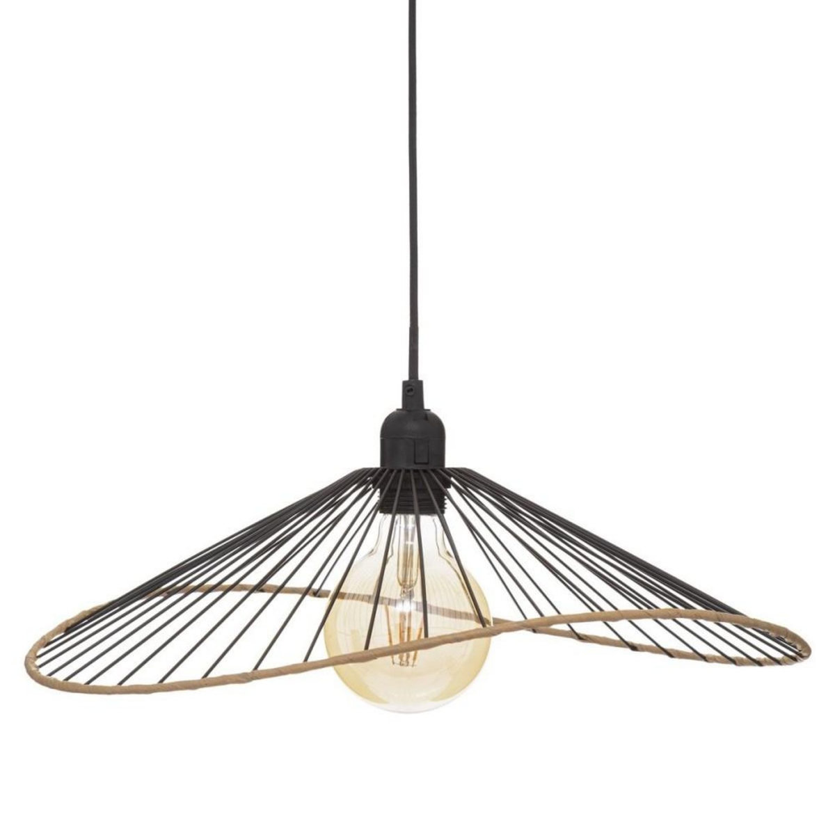 ATMOSPHERA Suspension métal Alara noir D45