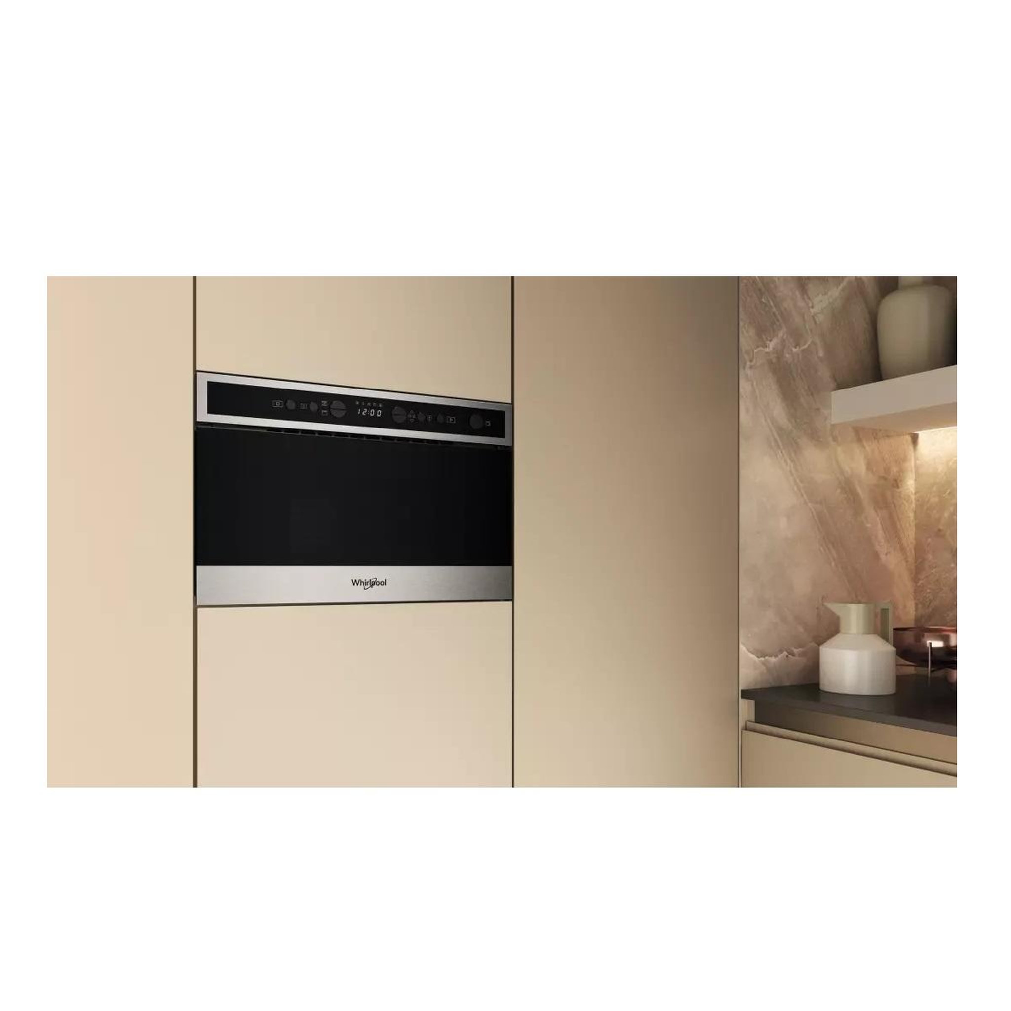 Voir la diapositive 2 : Whirlpool Micro-ondes gril encastrable 22l 2000w noir - WMN4I4BXF