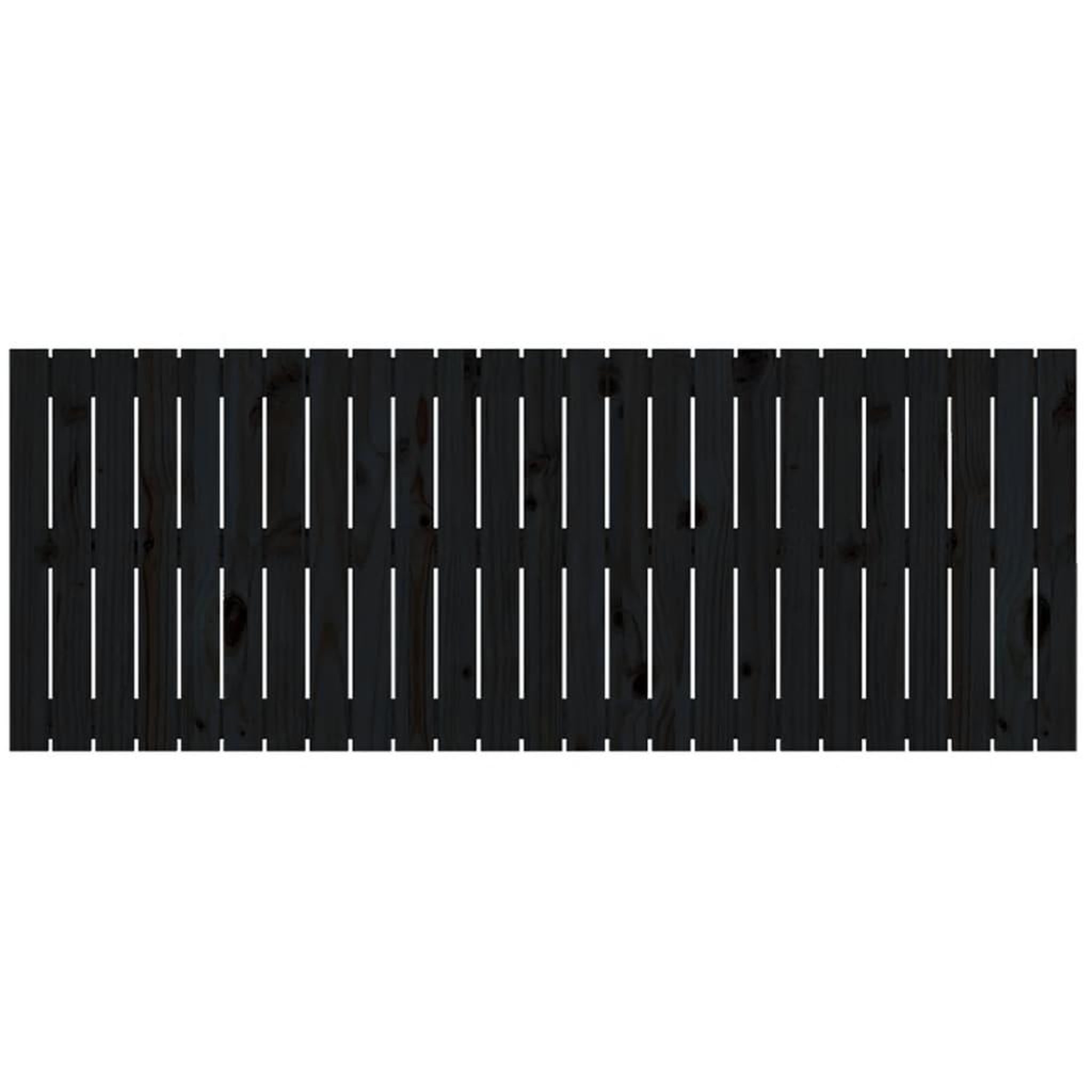 Voir la diapositive 4 : VIDAXL Tete de lit murale Noir 159,5x3x60 cm Bois massif de pin