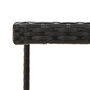Voir la diapositive 4 : VIDAXL Table de jardin Noir 109x107x74 cm Resine tressee et verre