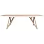 MARKET24 Table a manger extensible - placage frene - style scandinave - Sawyer L180 / 220 x P 90 x H 75