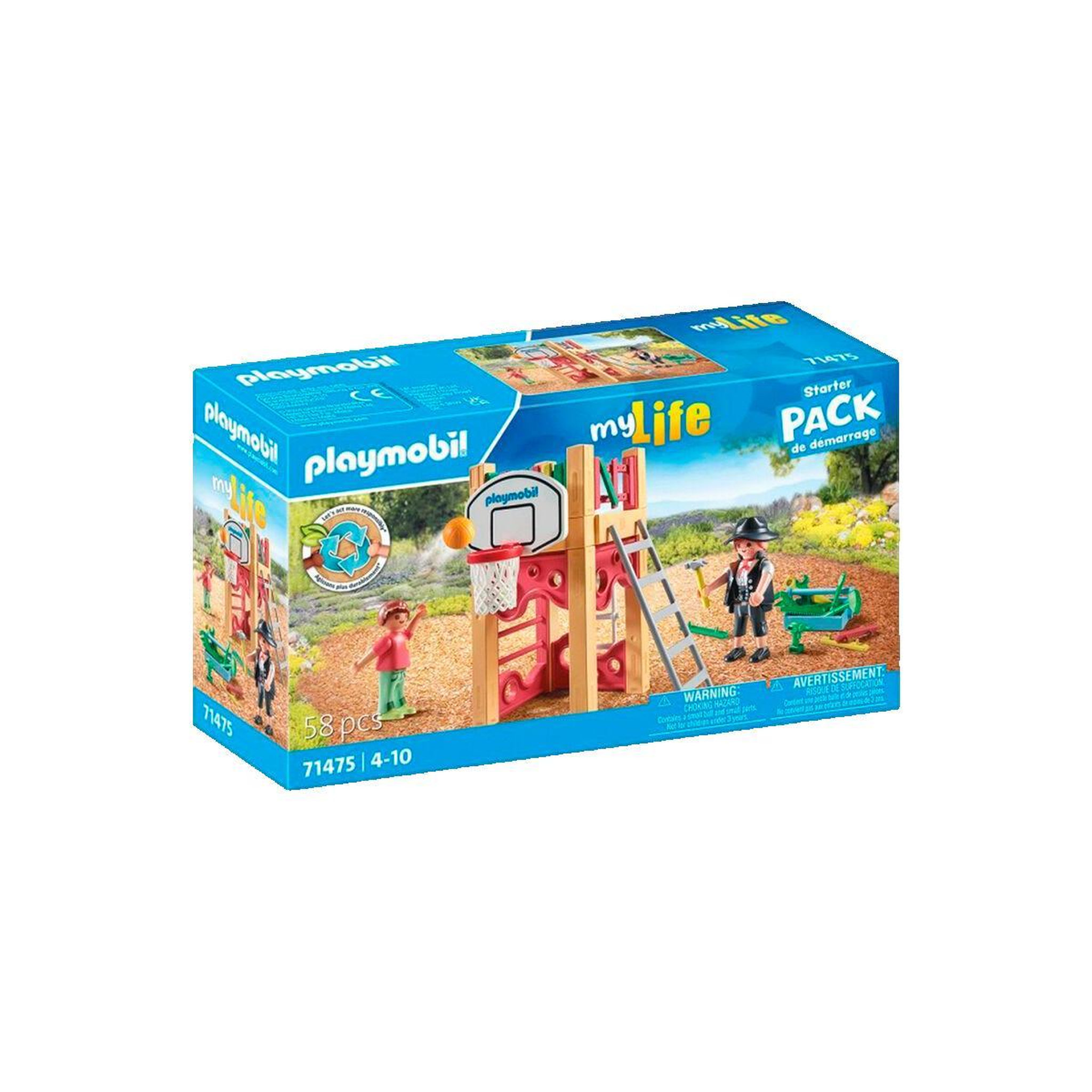 PLAYMOBIL Jeu de construction Playmobil Charpentier avec Tourelle de Jeu