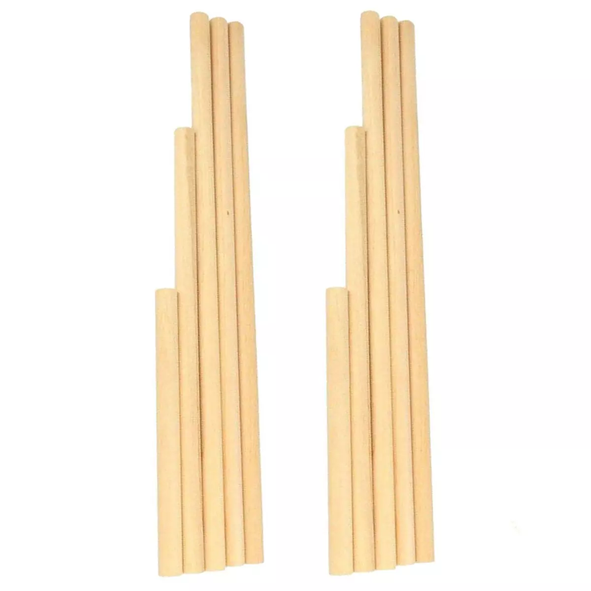 Artemio 10 bâtons en bois pour Macramé