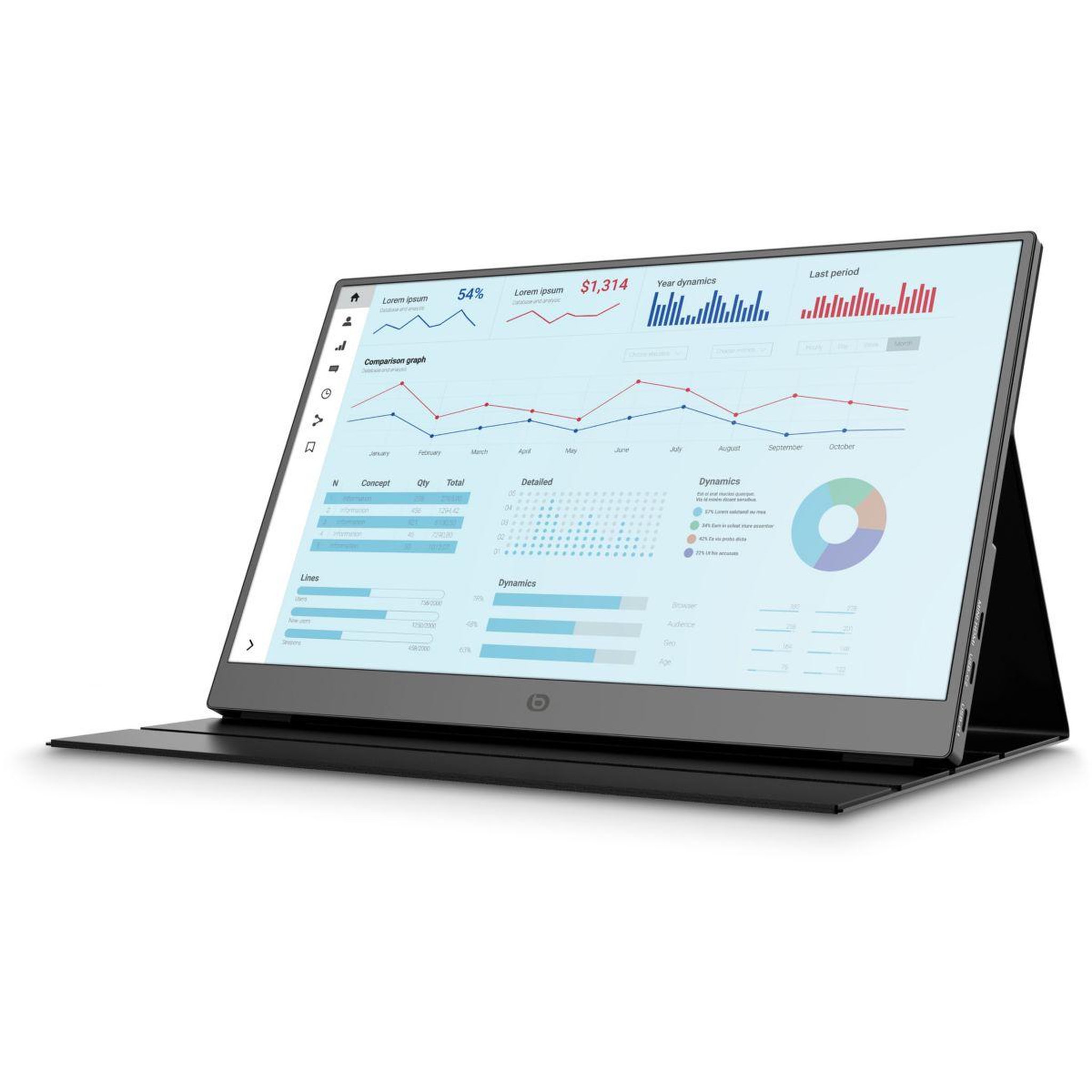 ESSENTIEL B Ecran pc portable mp15 16  ips full hd usb-c cover intégré avec support