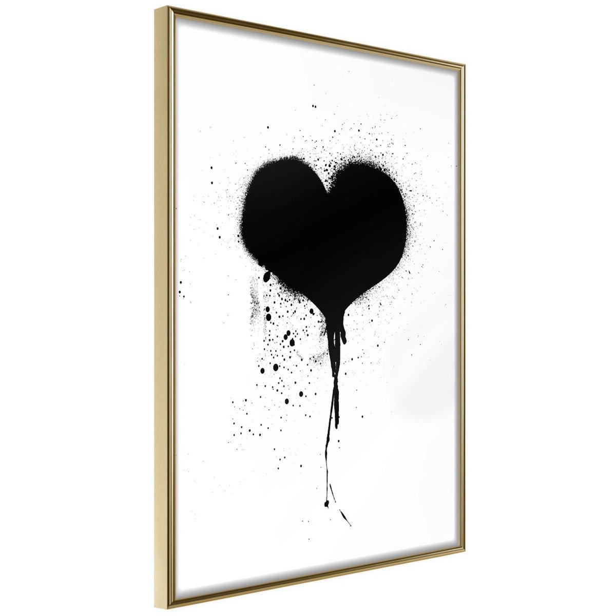 Paris Prix Affiche Murale Encadrée  Graffiti Heart