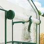 Voir la diapositive 4 : OUTSUNNY Mini serre de jardin 3 étagères porte enroulable 4 roulettes PE transparent