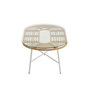 Voir la diapositive 3 : Paris Prix Table Basse de Jardin  Celeste  90cm Naturel & Blanc