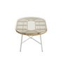 Voir la diapositive 3 : Paris Prix Table Basse de Jardin  Celeste  90cm Naturel & Blanc