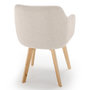 Voir la diapositive 4 : Paris Prix Chaise Scandinave en Tissu  Sweet Color  76cm Beige