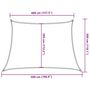 Voir la diapositive 6 : VIDAXL Voile d'ombrage 160 g/m^2 Rouge 4/5x3 m PEHD