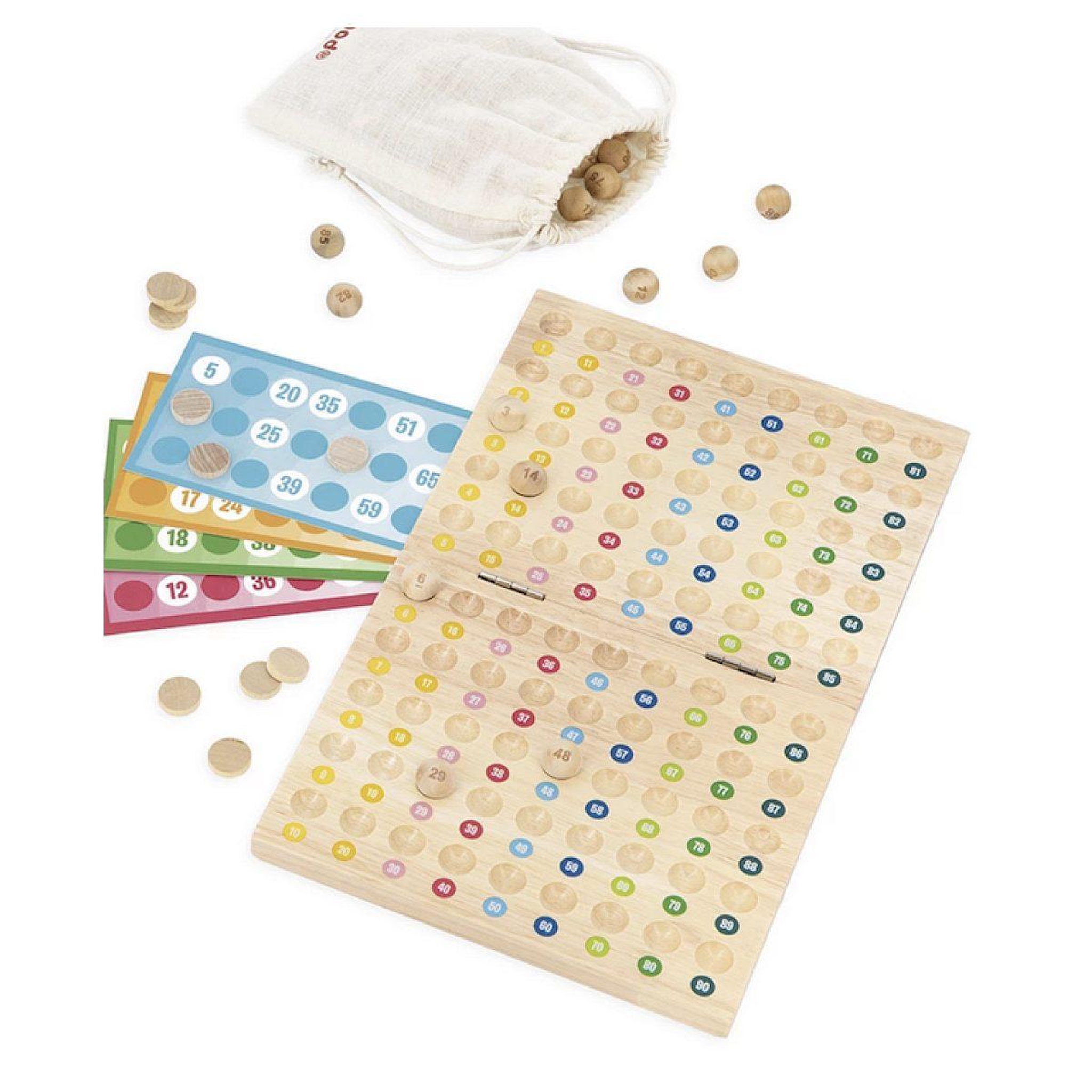 JANOD Jeux de bingo en bois -