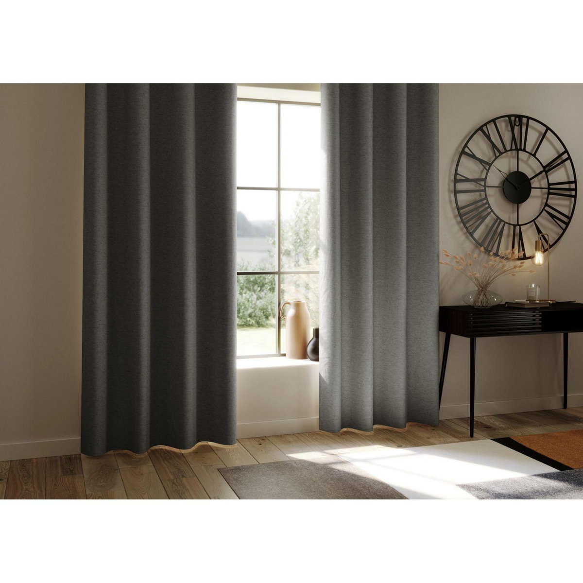 ATMOSPHERA Rideau de salon occultant 8 œillet