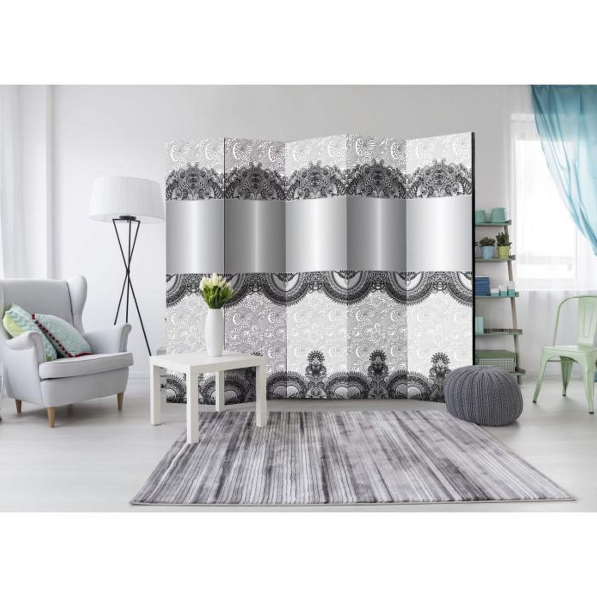 Paris Prix Paravent 5 Volets  Abstract Pattern II  172x225cm