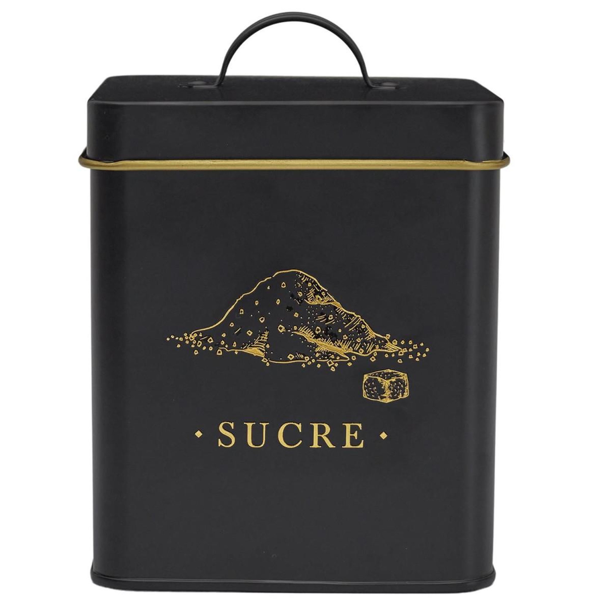 Voir la diapositive 2 : COOK CONCEPT Boîte à sucre en métal  lounge  19cm noir