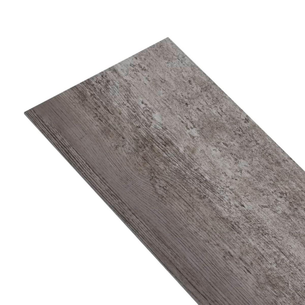 VIDAXL Planches de plancher PVC 5,02 m^2 2 mm Autoadhesif Bois raye
