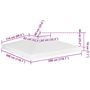 Voir la diapositive 6 : VIDAXL Toile de toit de belvedere 2 niveaux 310 g/m^2 3x3 m Blanc