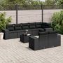 Voir la diapositive 1 : VIDAXL Salon de jardin 9 pcs avec coussins noir resine tressee