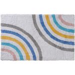 GUY LEVASSEUR Tapis enfant déco arc-en-ciel en coton 50x80cm