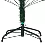 VIDAXL Arbre de Noël artificiel pre-eclaire et boules vert 210 cm PVC