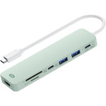 ESSENTIEL B Hub 7 en 1 USB C Vert