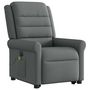 Voir la diapositive 4 : VIDAXL Fauteuil inclinable de massage electrique Gris fonce Tissu