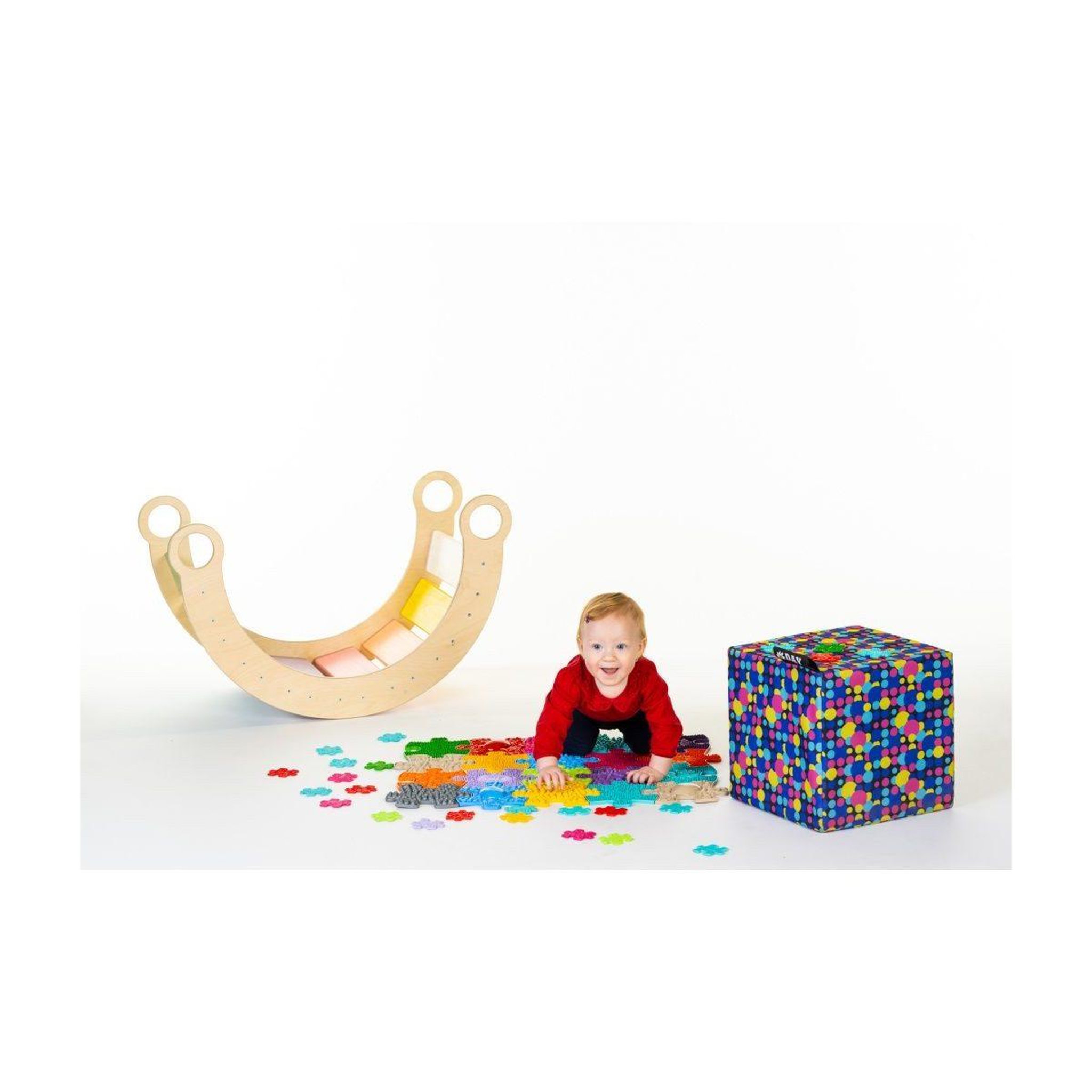 Voir la diapositive 4 : MUFFIK Set de mini dalles sensorielles  - 20 pièces