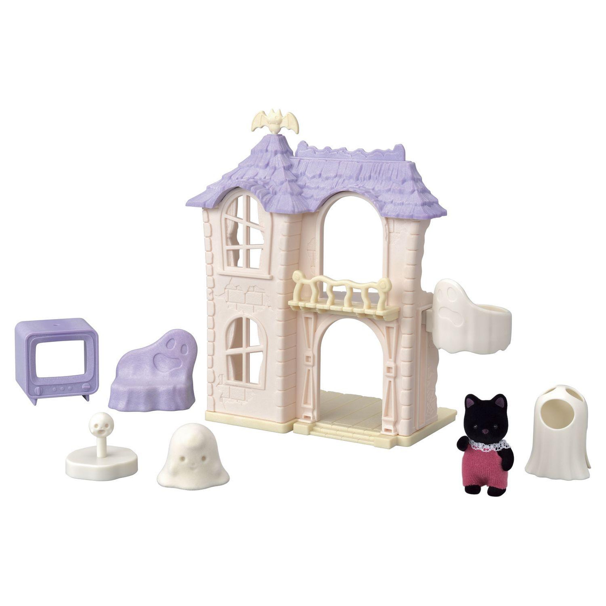 Voir la diapositive 1 : Epoch d'Enfance 5542 Maison hantée - Sylvanian Families
