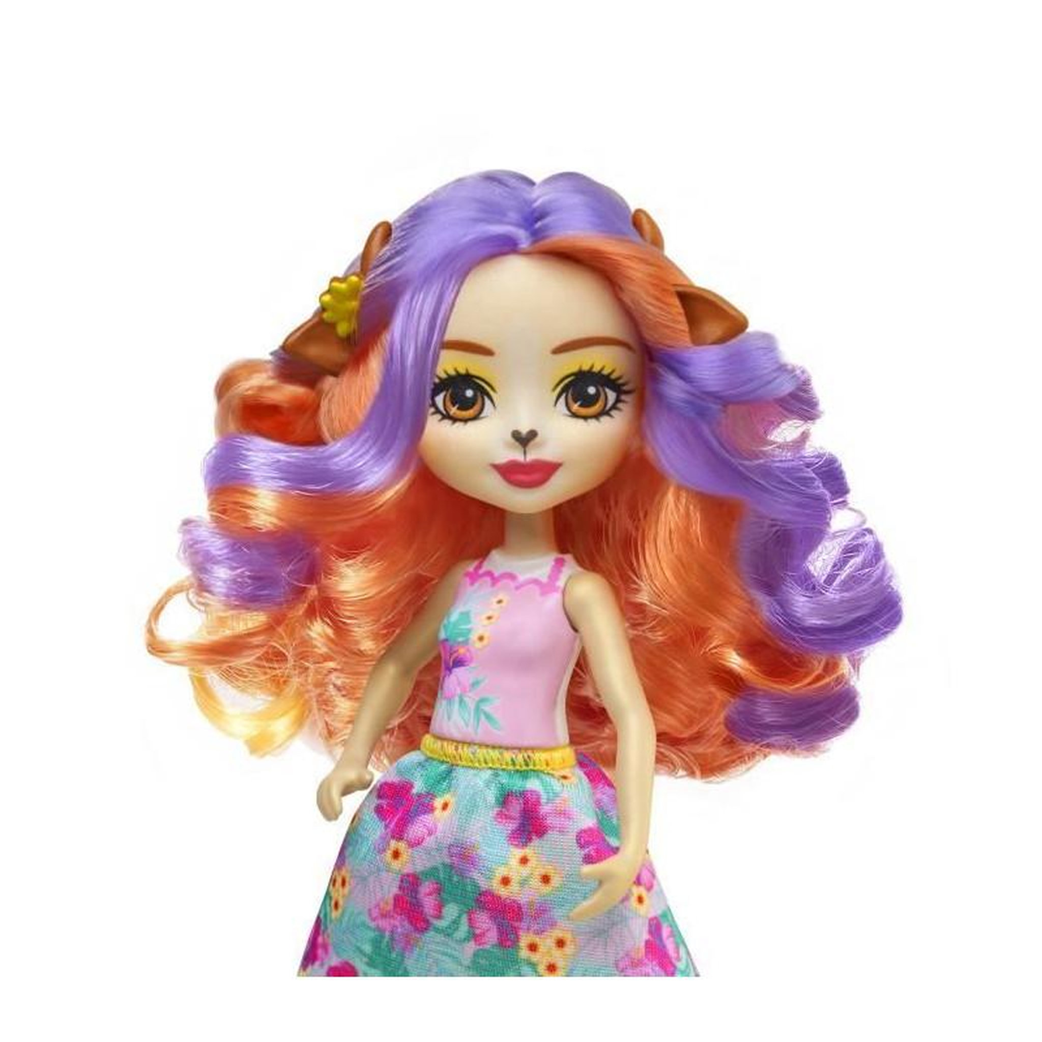 Voir la diapositive 5 : ENCHANTIMALS Poupée Enchantimals Golita Chèvre couleurs vives et tropicales