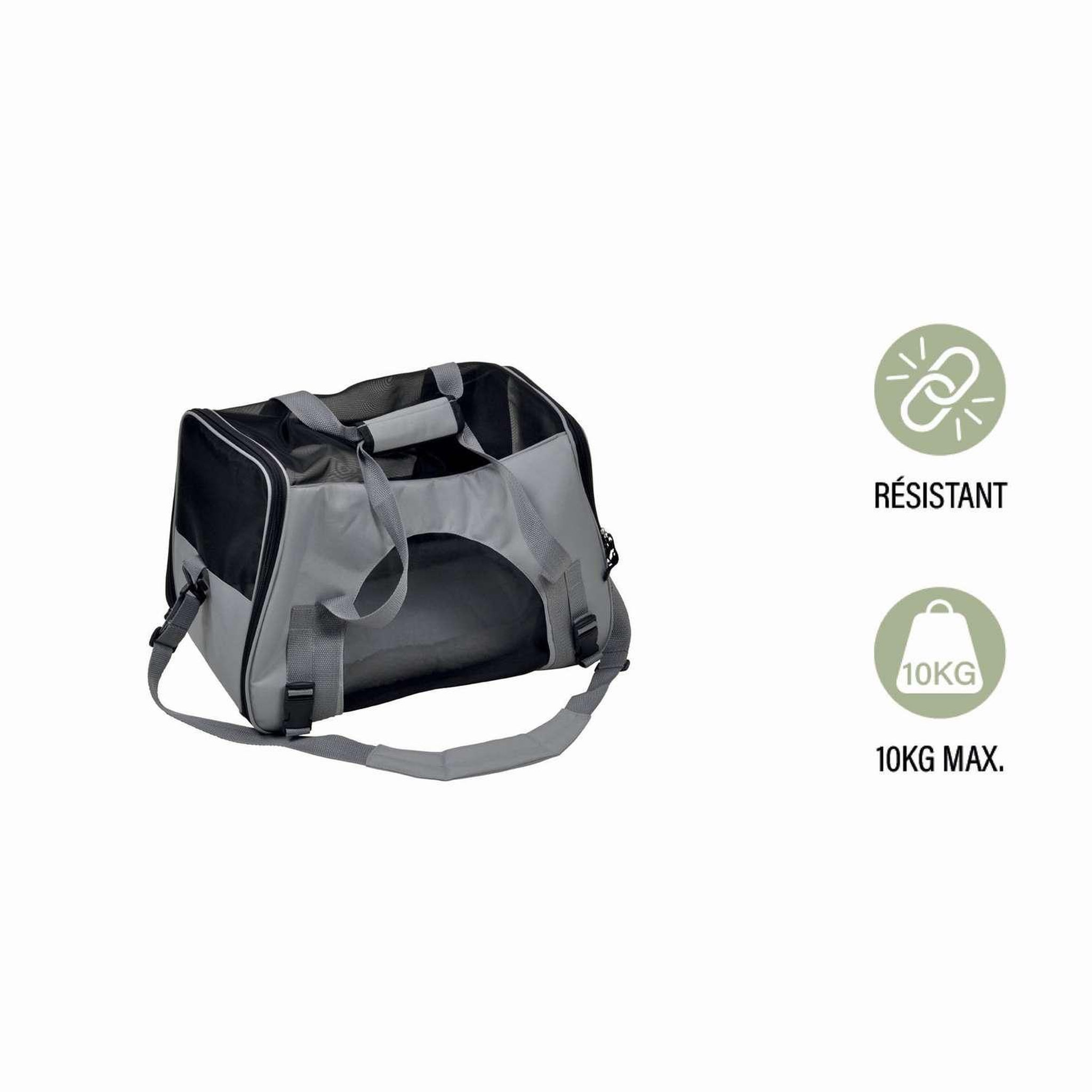 Voir la diapositive 6 : LOVE STORY Sac de transport pour chat et chien - gris