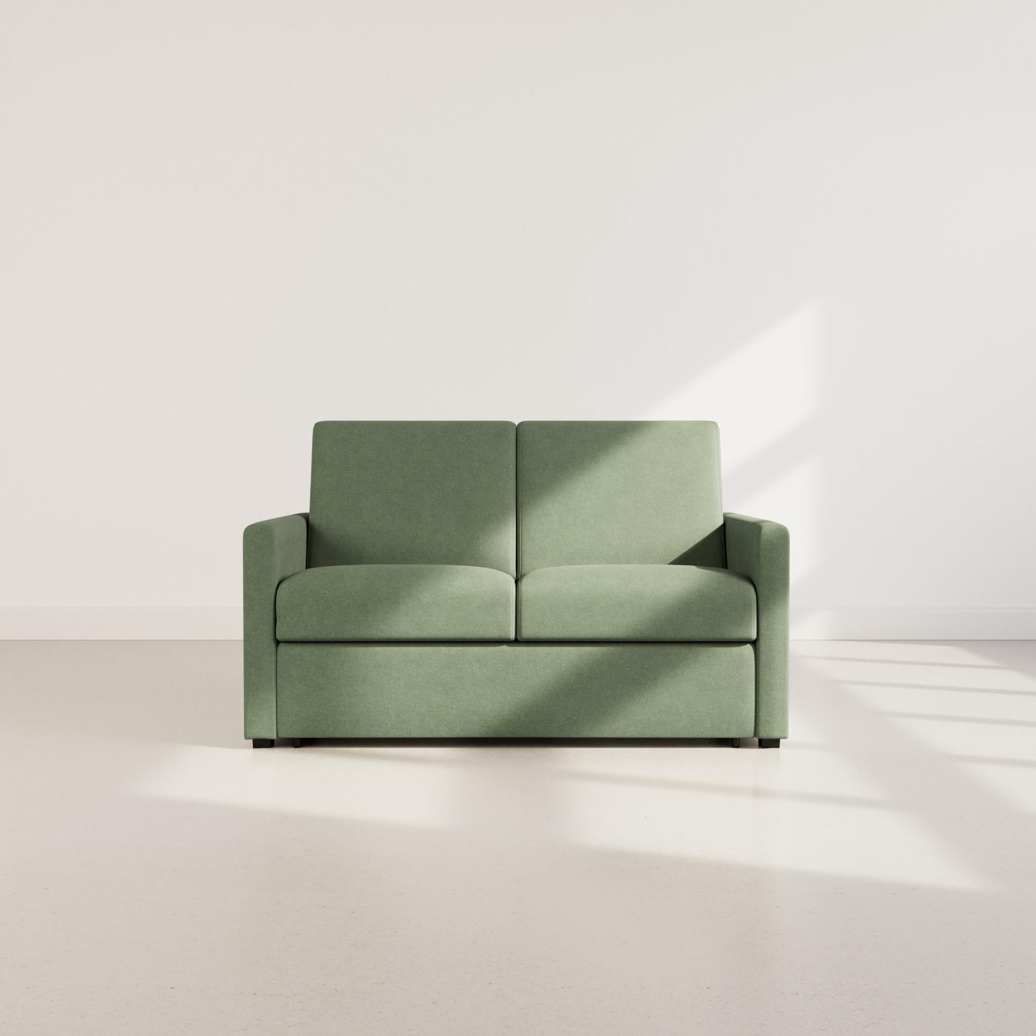 Voir la diapositive 5 : BEST MOBILIER Julia - canapé 3 places convertible express couchage quotidien 140 cm matelas 18 cm en tissu