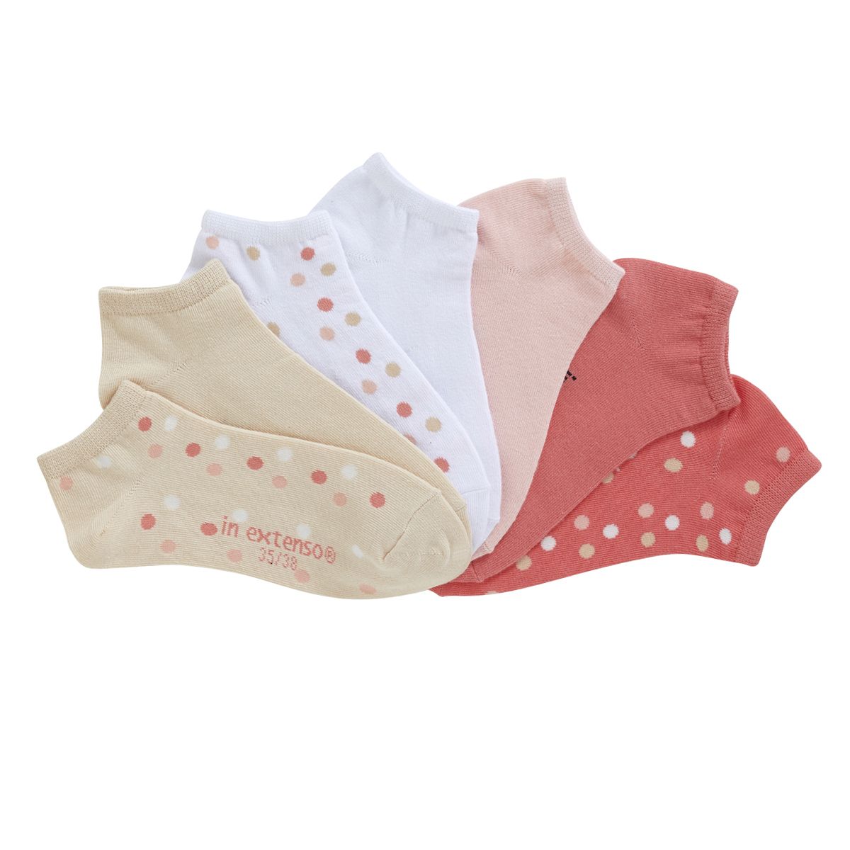 IN EXTENSO Lot de 7 paires de mini chaussettes fille 