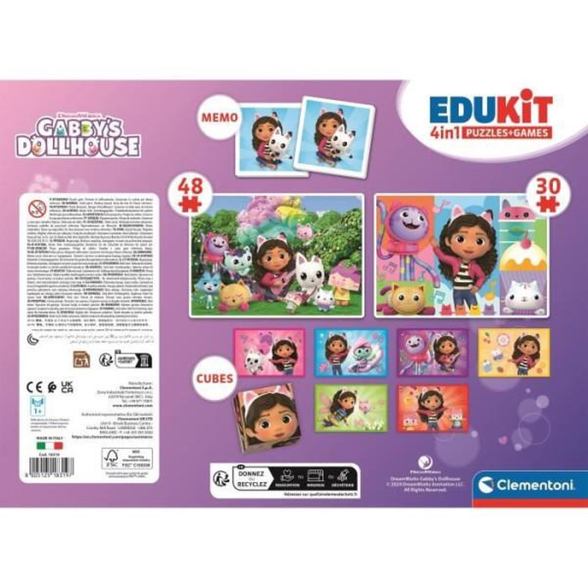 Voir la diapositive 6 : CLEMENTONI Edukit 4 en 1 Gabby et la maison magique CLEMENTONI