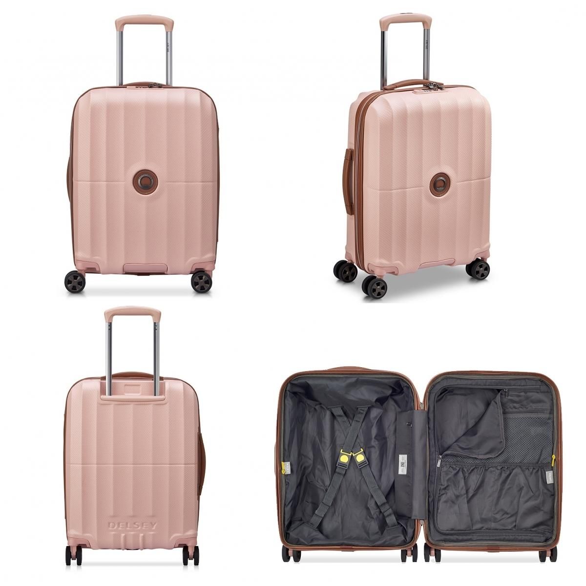 Delsey Valise cabine rigide Saint Tropez TSA polycarbonate 55cm