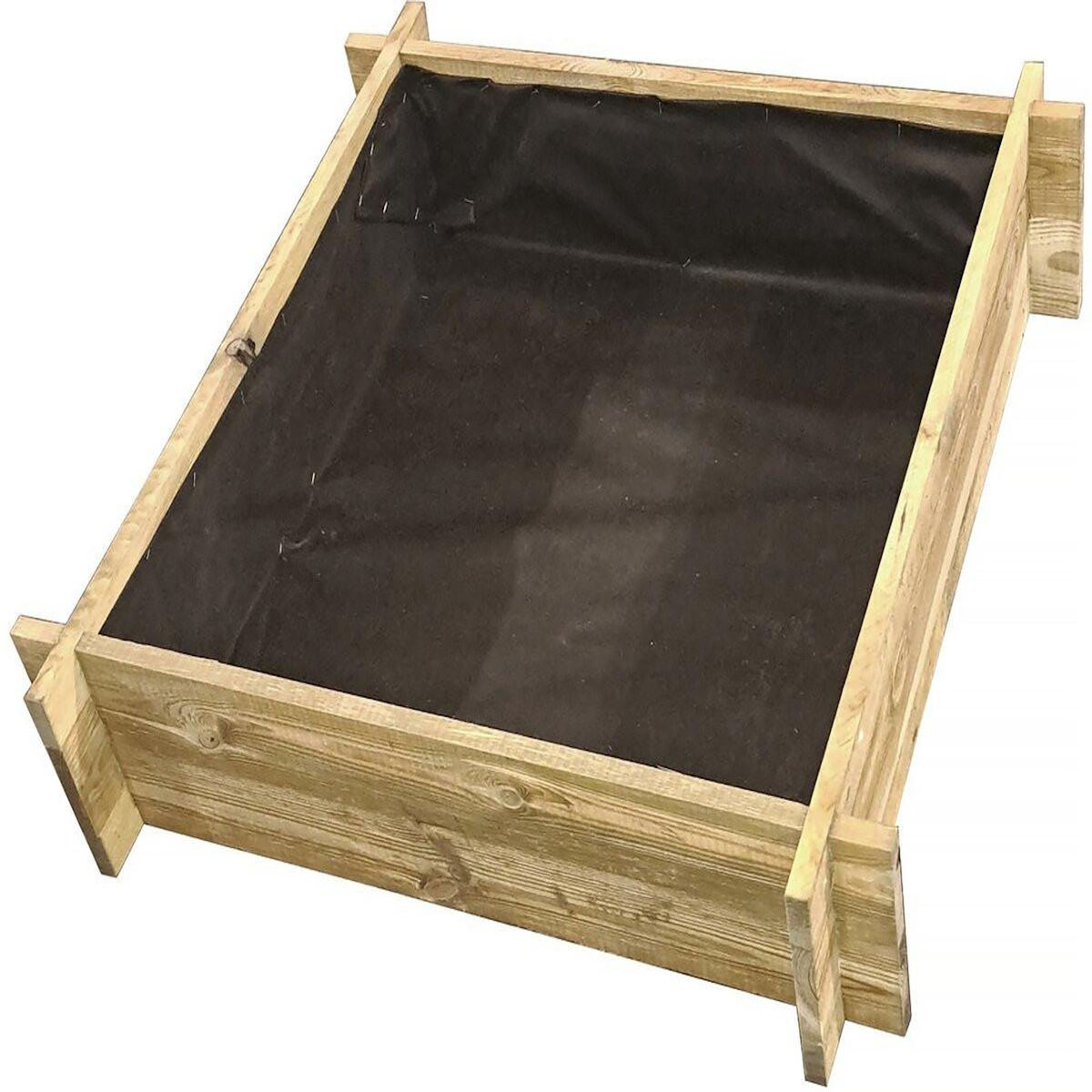 Habitat et Jardin Carré potager en bois  Aneth  - 80 x 80 x 10 cm