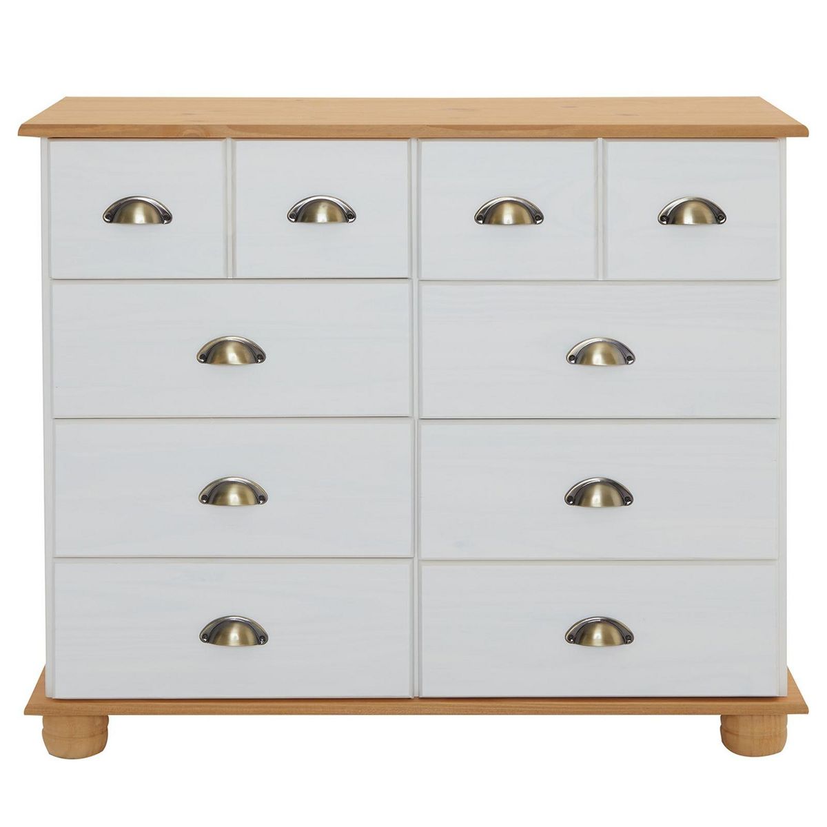 IDIMEX Commode apothicaire COLMAR en pin massif, 8 tiroirs