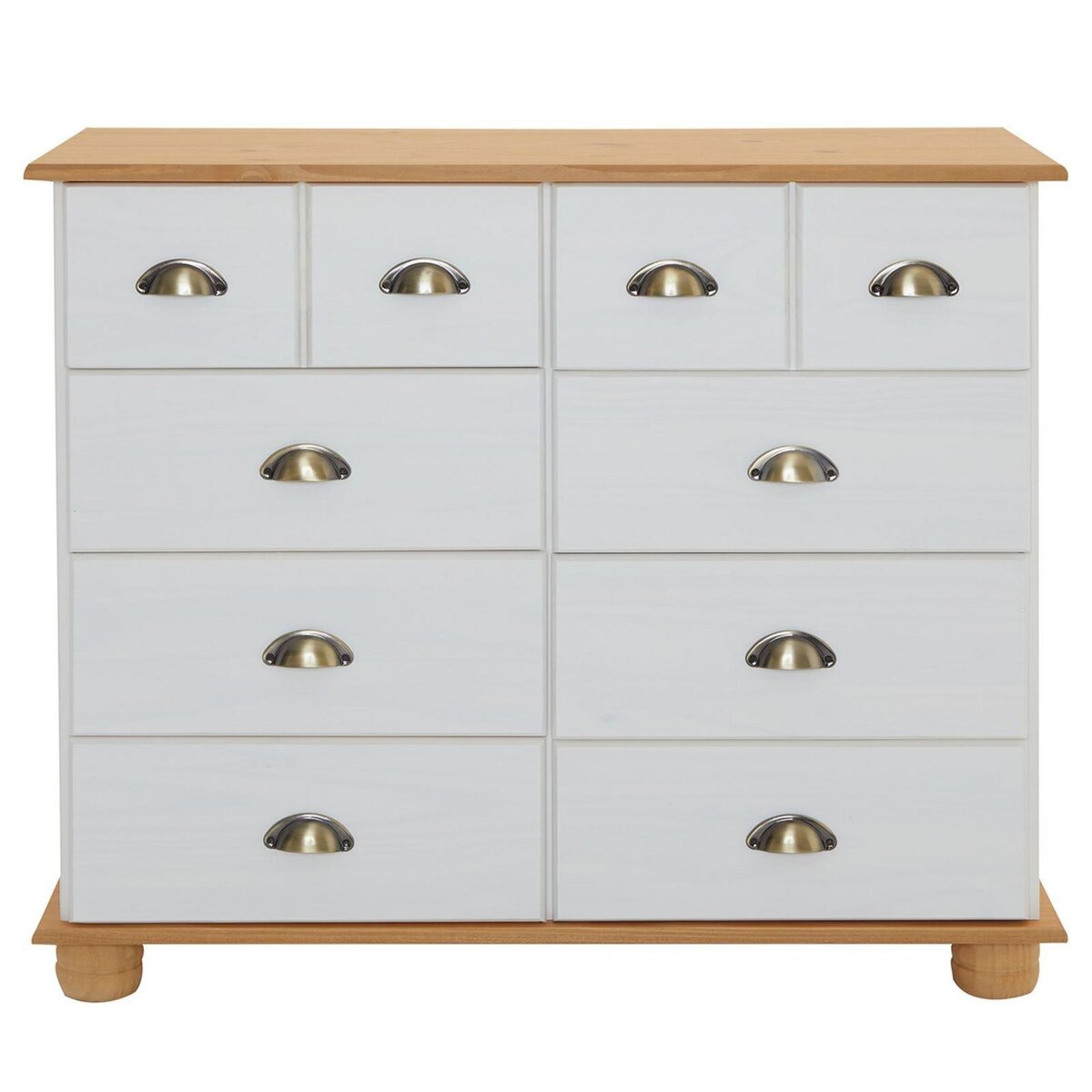 IDIMEX Commode apothicaire COLMAR en pin massif, 8 tiroirs