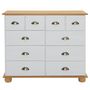 Voir la diapositive 3 : IDIMEX Commode apothicaire COLMAR en pin massif, 8 tiroirs