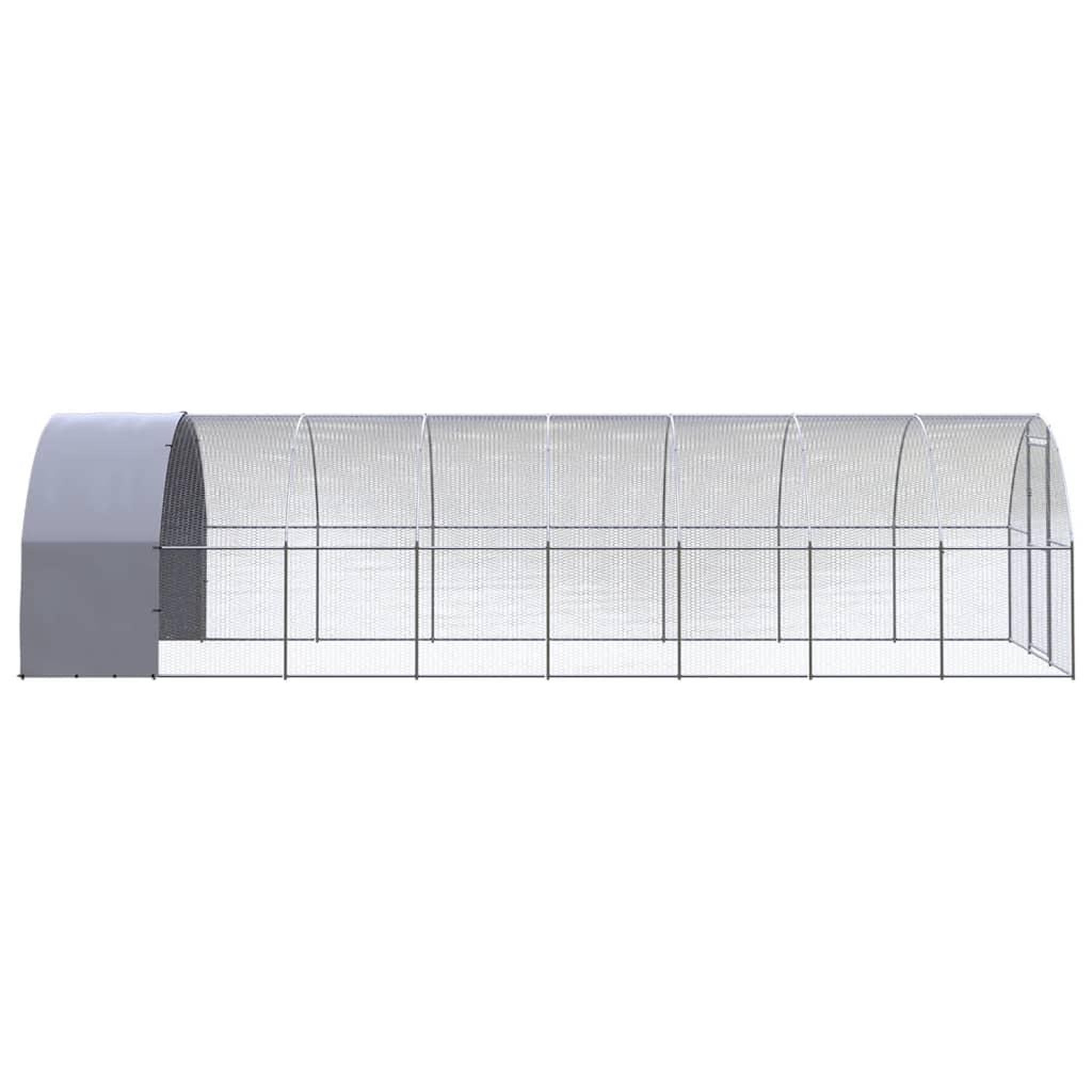 Voir la diapositive 3 : VIDAXL Poulailler d'exterieur 3x8x2 m Acier galvanise
