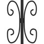 Voir la diapositive 5 : VIDAXL Portail et sommet de lance Noir 305x198 cm Acier enduit poudre