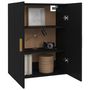 Voir la diapositive 5 : VIDAXL Armoire murale suspendue Noir 69,5x34x90 cm