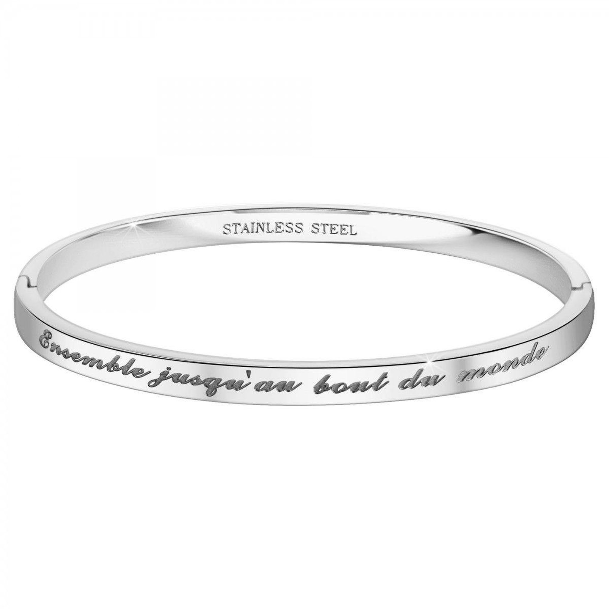 SC CRYSTAL Ensemble jusqu'au bout du monde - Bracelet SC Crystal en Acier Rhodié argenté