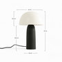 Voir la diapositive 4 : Rendez vous déco Lampe en métal blanche et noire-Joy