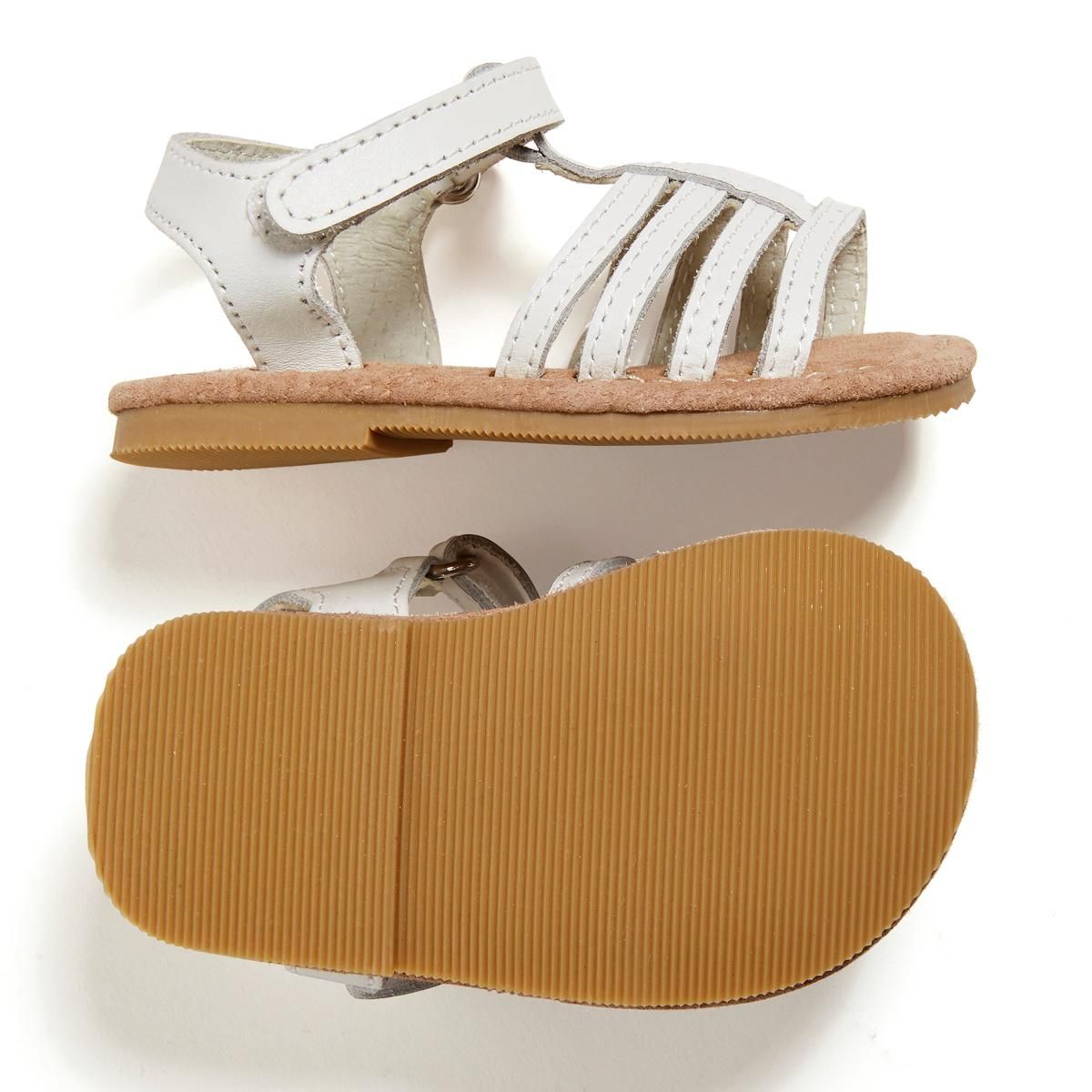 IN EXTENSO Spartiate en cuir bébé fille